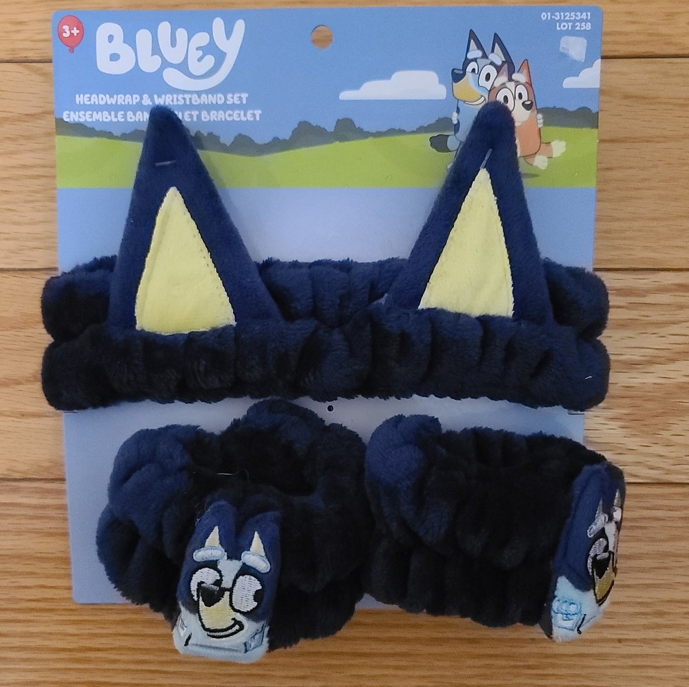 Bluey Headwrap and Wristband Set